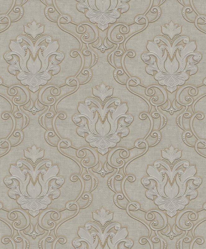 Luxury beige baroque wallpaper, Z21726, Tradizione Italiana, Zambaiti Parati