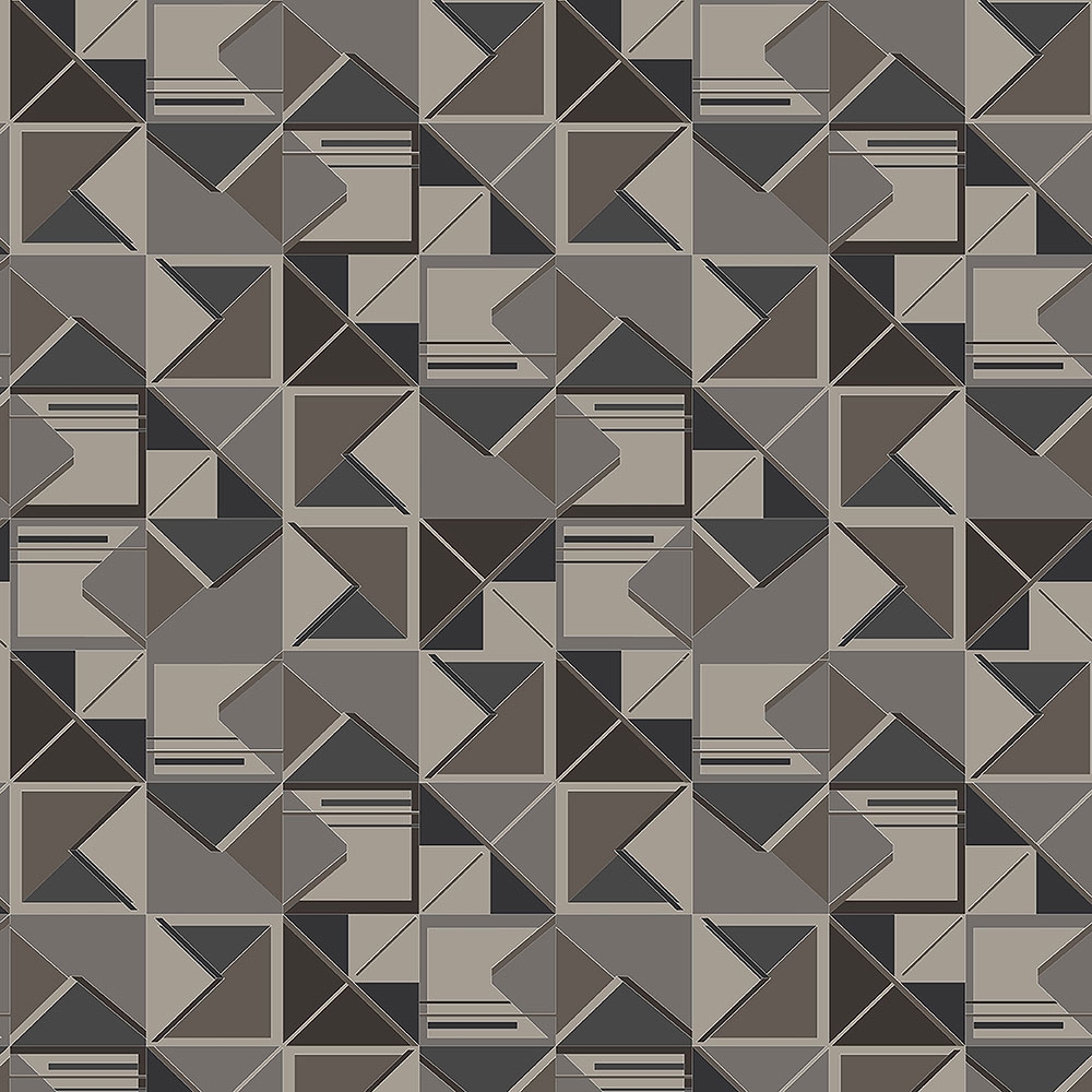 Geometric non-woven wallpaper BO23073, Square, Bohème, Decoprint