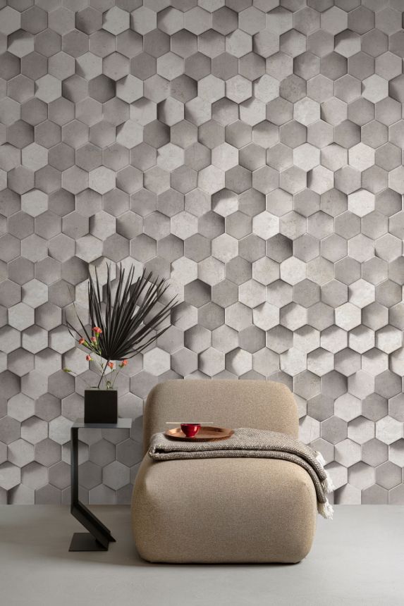 Geometric 3D wall mural, ML4301, Mural Young Edition, Grandeco