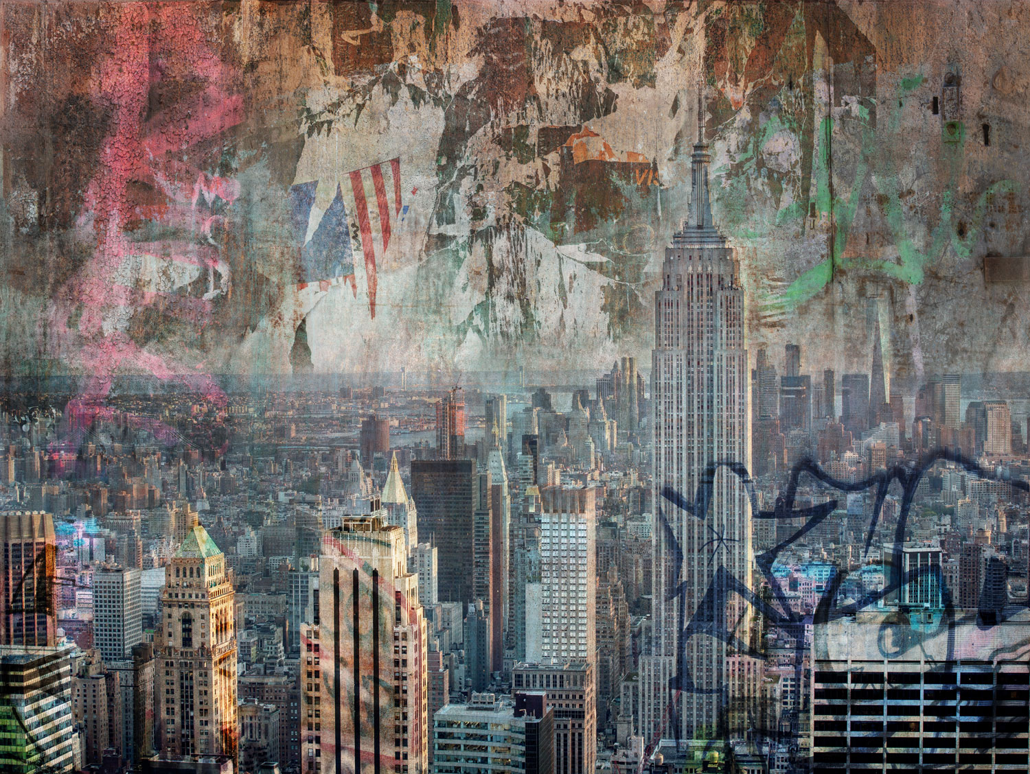 Wall mural, New York, ML3701, Mural Young Edition, Grandeco