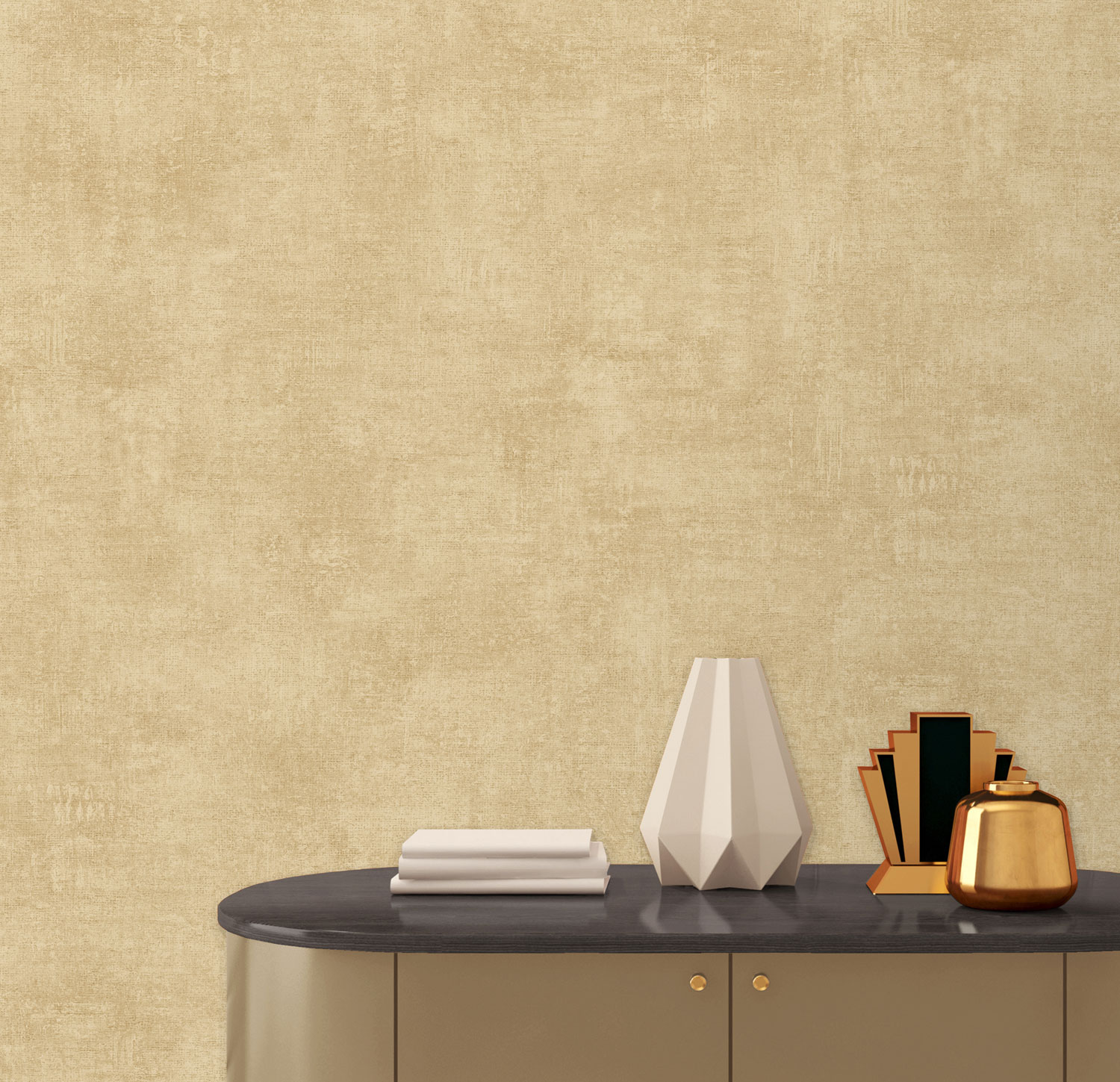 Ocher wallpaper, fabric imitation, A13712, Elegance, Ugepa