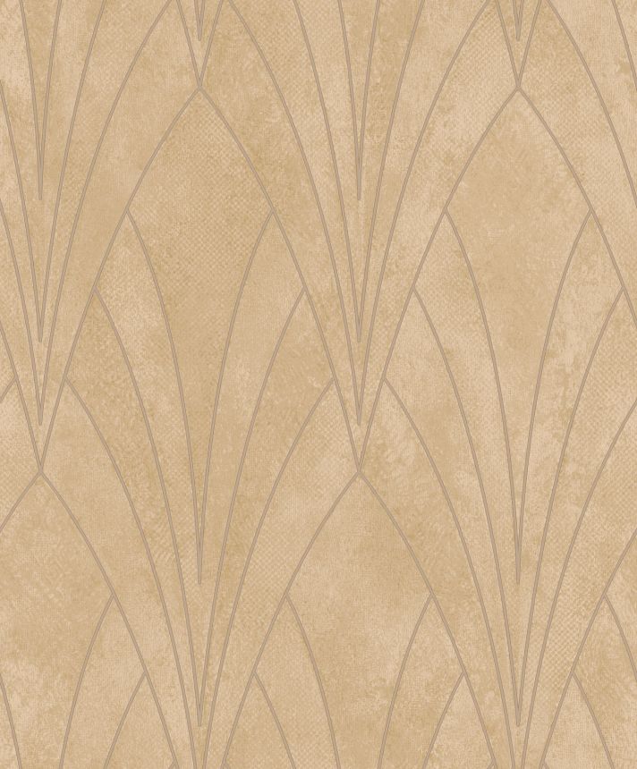 Ocher geometric wallpaper, Art Deco, L85602, Elegance  Ugepa