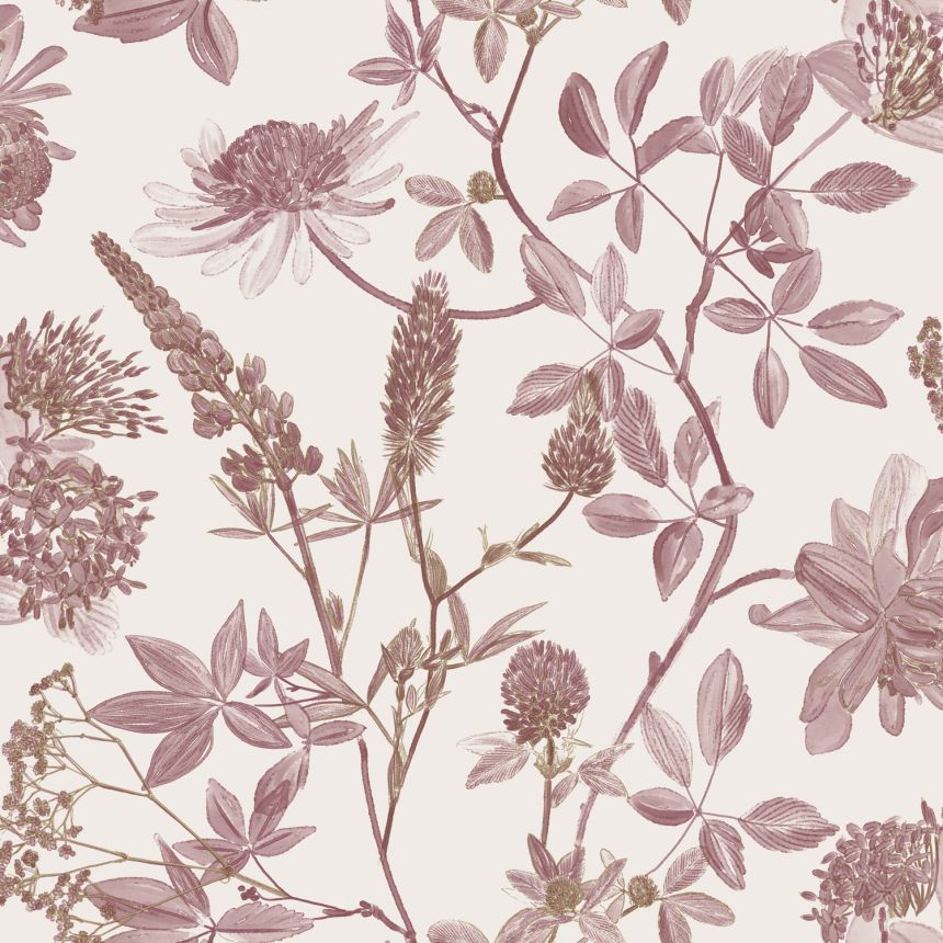 Blackberry floral wallpaper, M45810, Elegance, Ugepa
