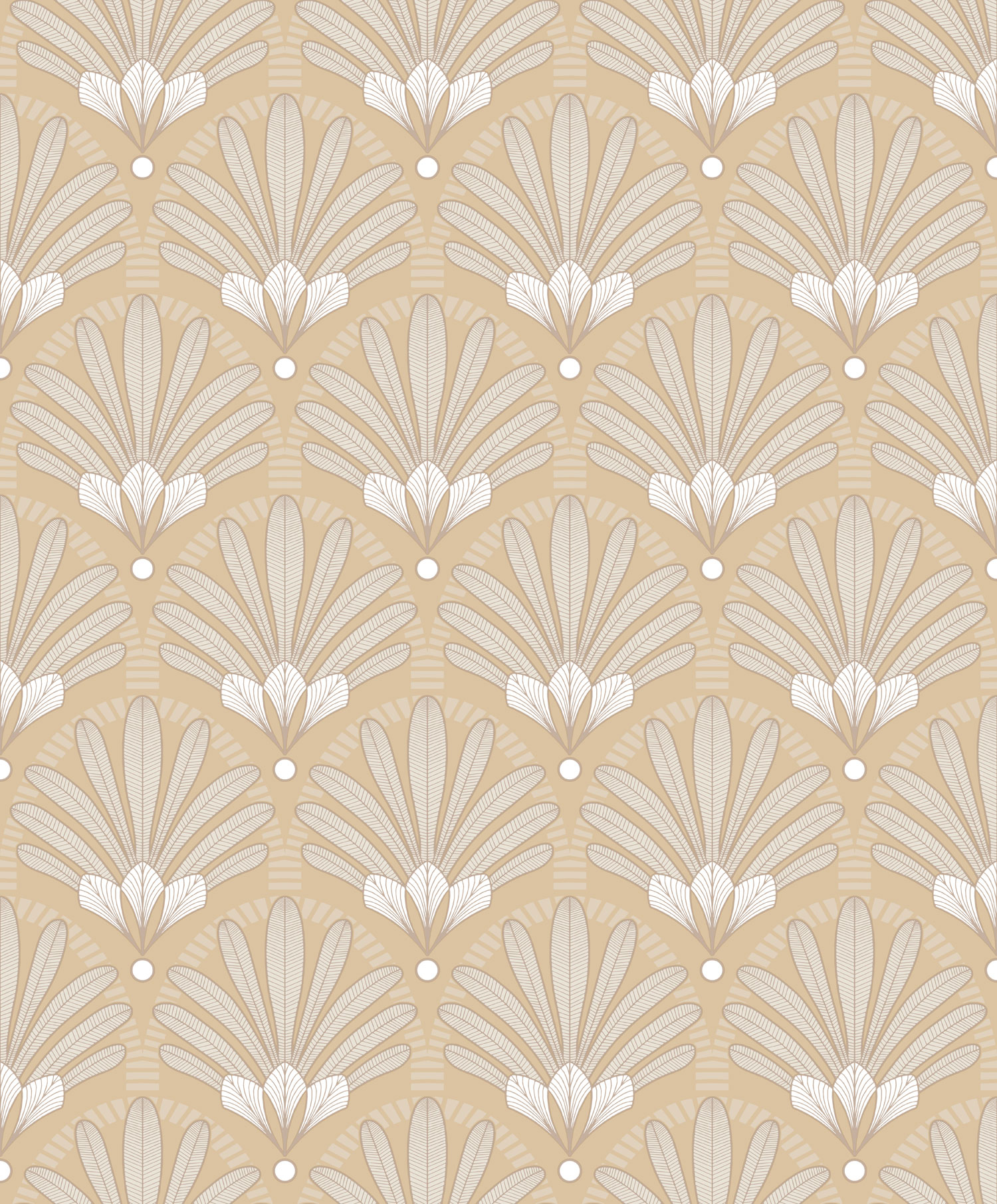 Ocher wallpaper Art Deco, M53302, Elegance, Ugepa