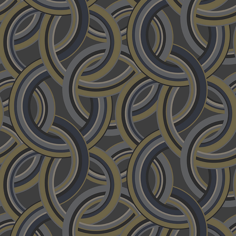 Non-woven geometric 3D wallpaper BO23024, Diva, Bohème, Decoprint