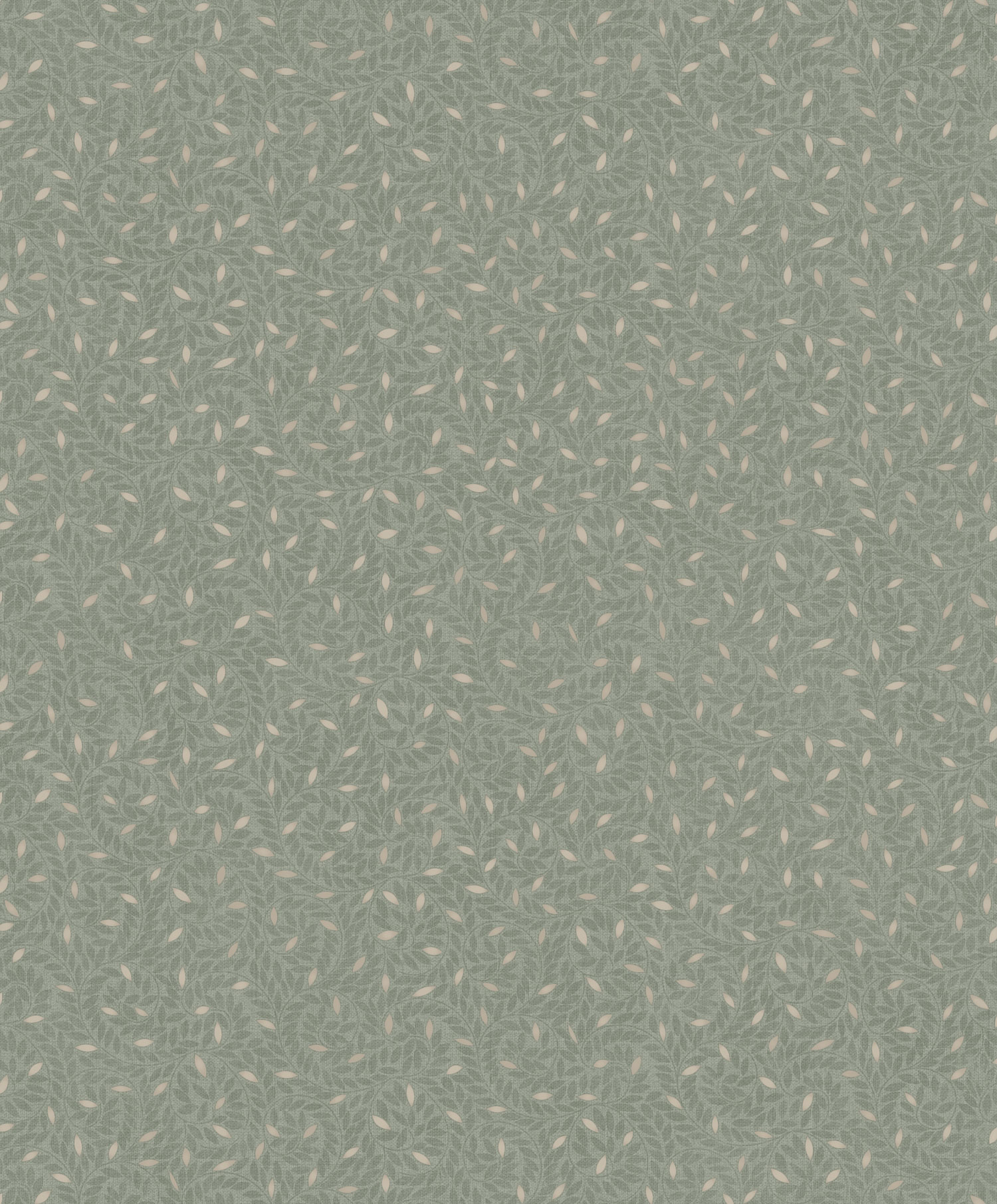 Green wallpaper with twigs, M67484D, Botanique, Ugepa