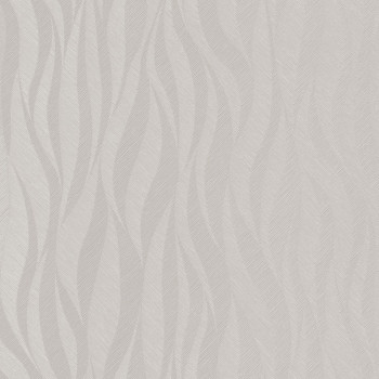 Gray-beige wallpaper, waves, TI3103, Time 2025, Grandeco
