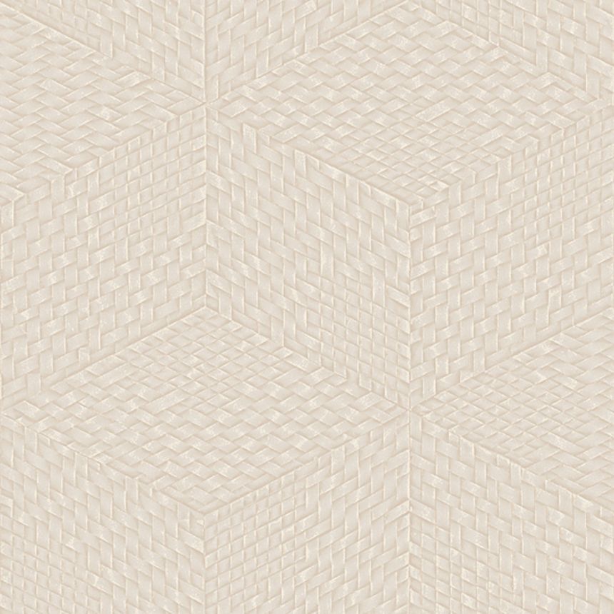 Beige geometric 3D wallpaper, TP422953, Exclusive Threads, Design ID