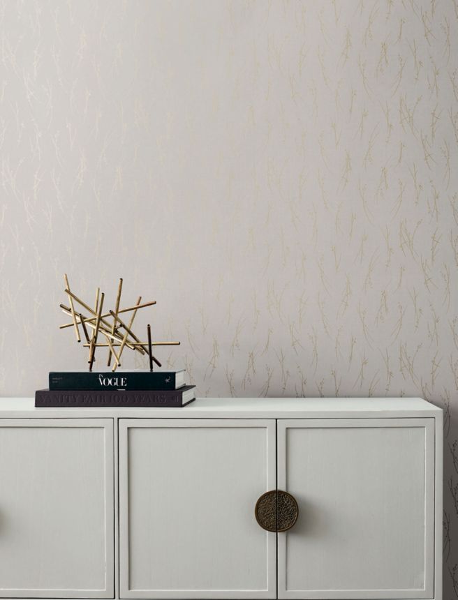 Grey-gold wallpaper, MD7191, Modern Metals, York