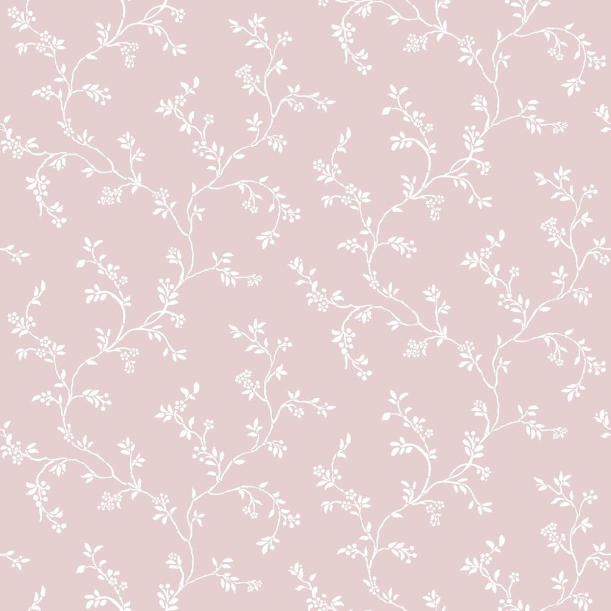 Pink non-woven floral wallpaper, 12354, Fiori Country, Parato