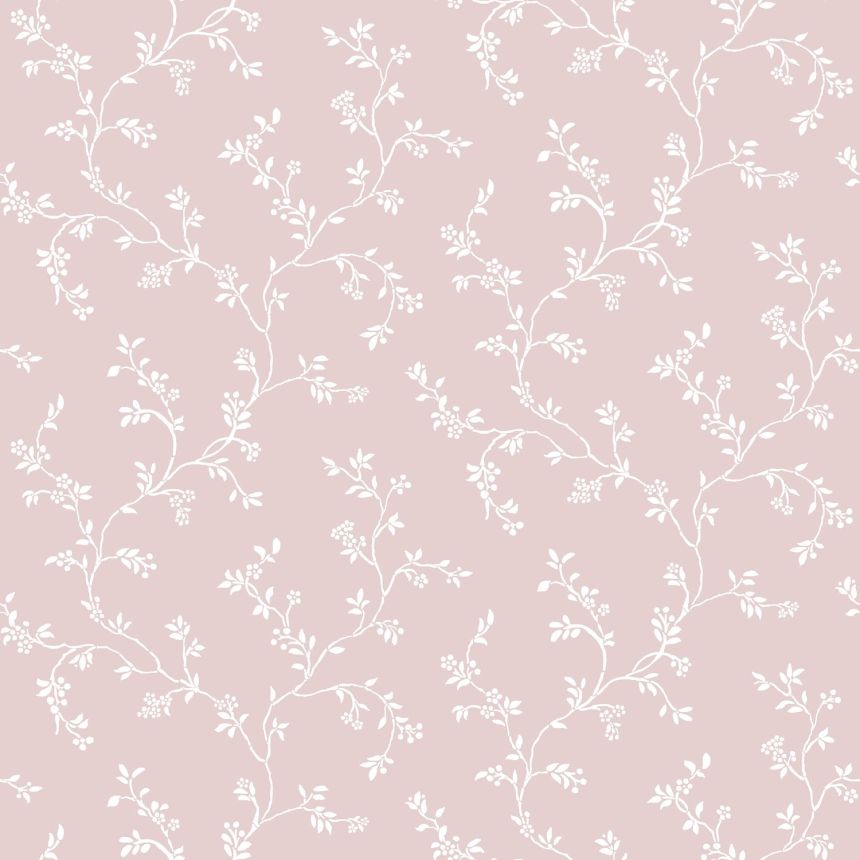 Pink non-woven floral wallpaper, 12354, Fiori Country, Parato