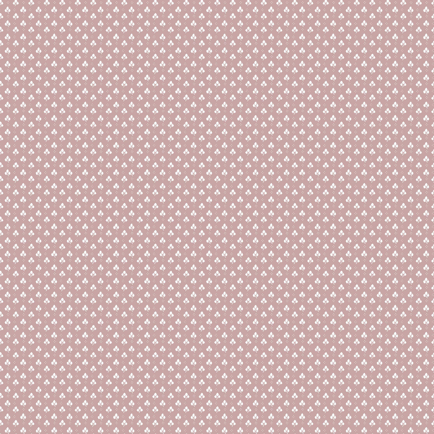 Pink wallpaper with white leaves, 12364, Fiori Country, Parato