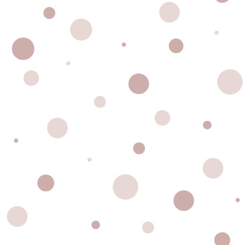 Children's wallpaper with pink polka dots, 14824, Happy, Parato