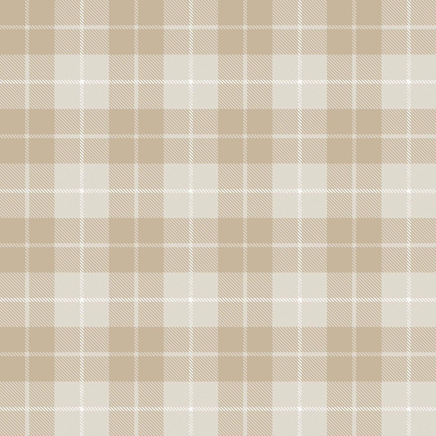 Beige wallpaper, check fabric imitation, 14872, Happy, Parato