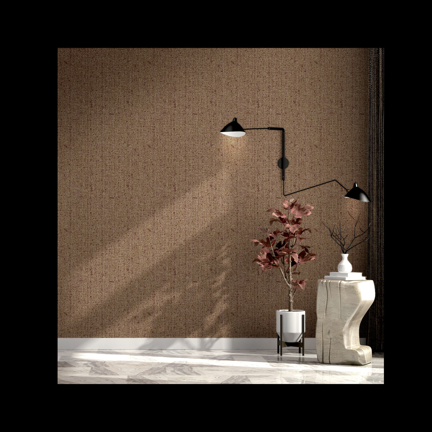 Beige non-woven wallpaper, fabric imitation, 24454, Textum, Pictura, Cristiana Masi by Parato