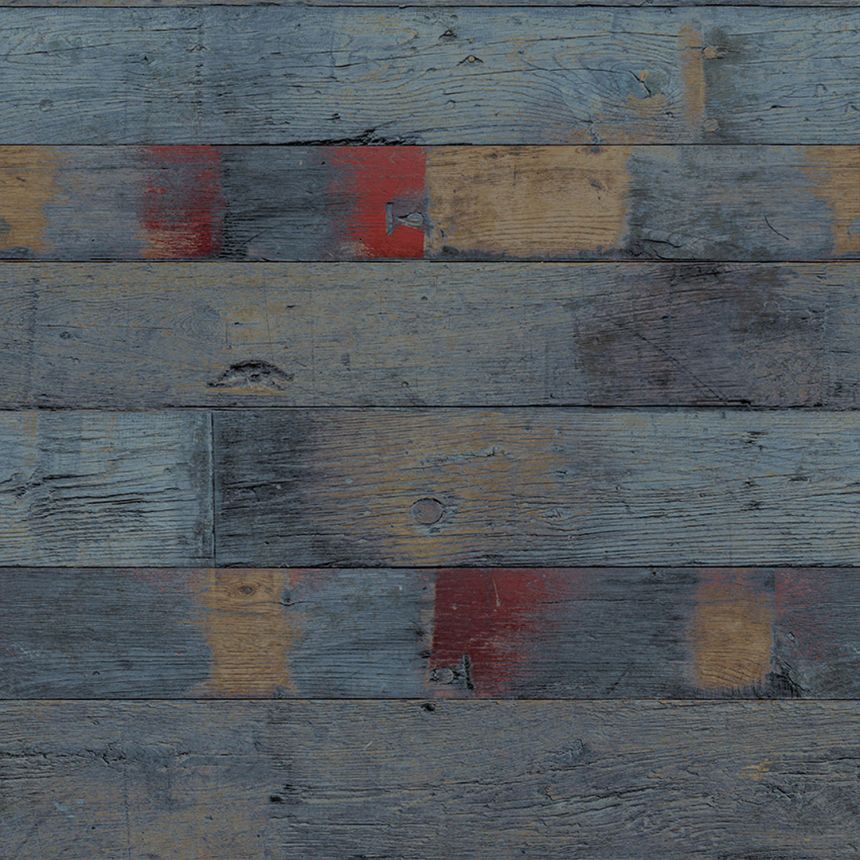 Non-woven wallpaper imitation of wood, planks, 16672, Friends & Coffee, Cristiana Masi by Parato
