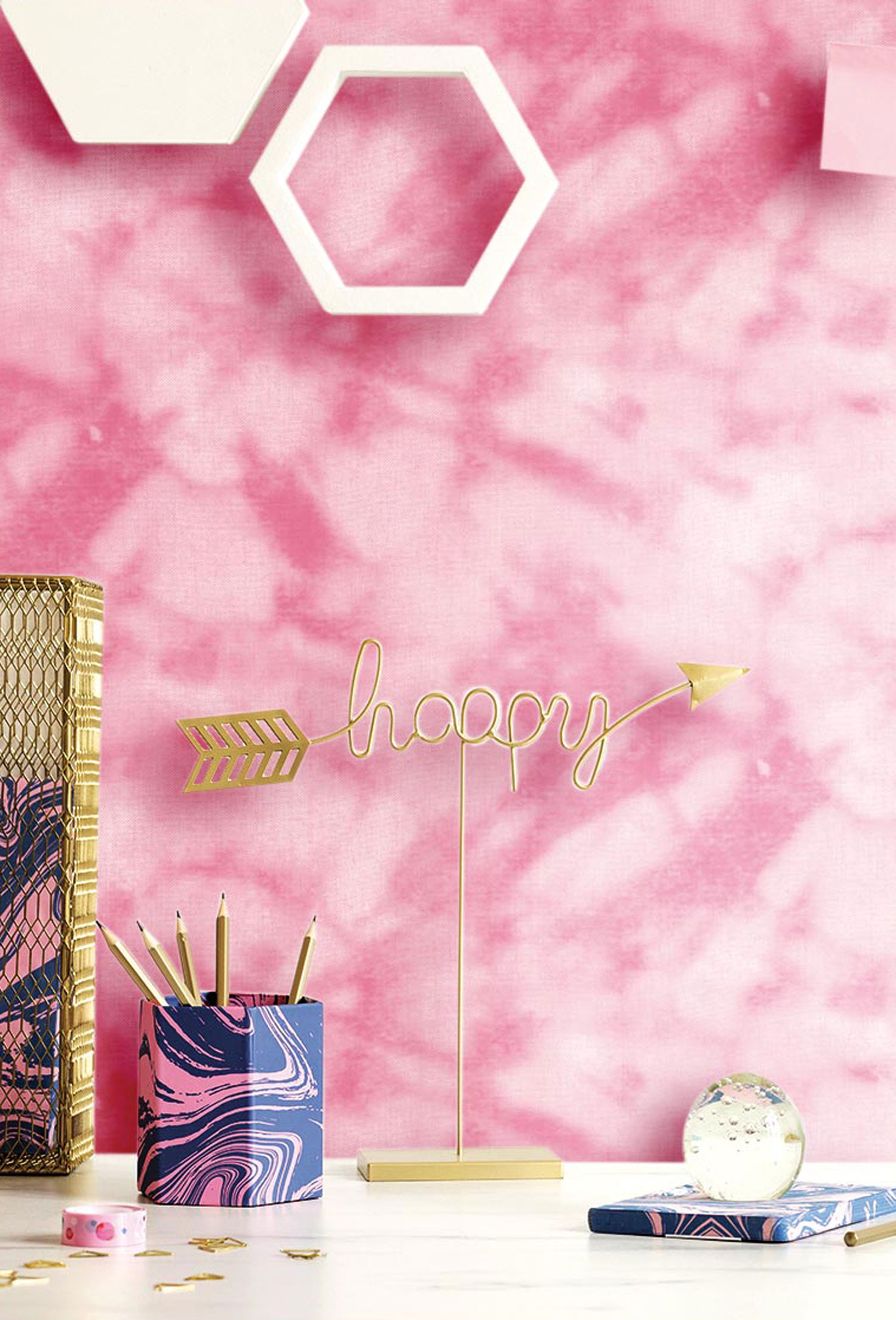 Pink non-woven wallpaper, batik, 16677, Friends & Coffee, Cristiana Masi by Parato