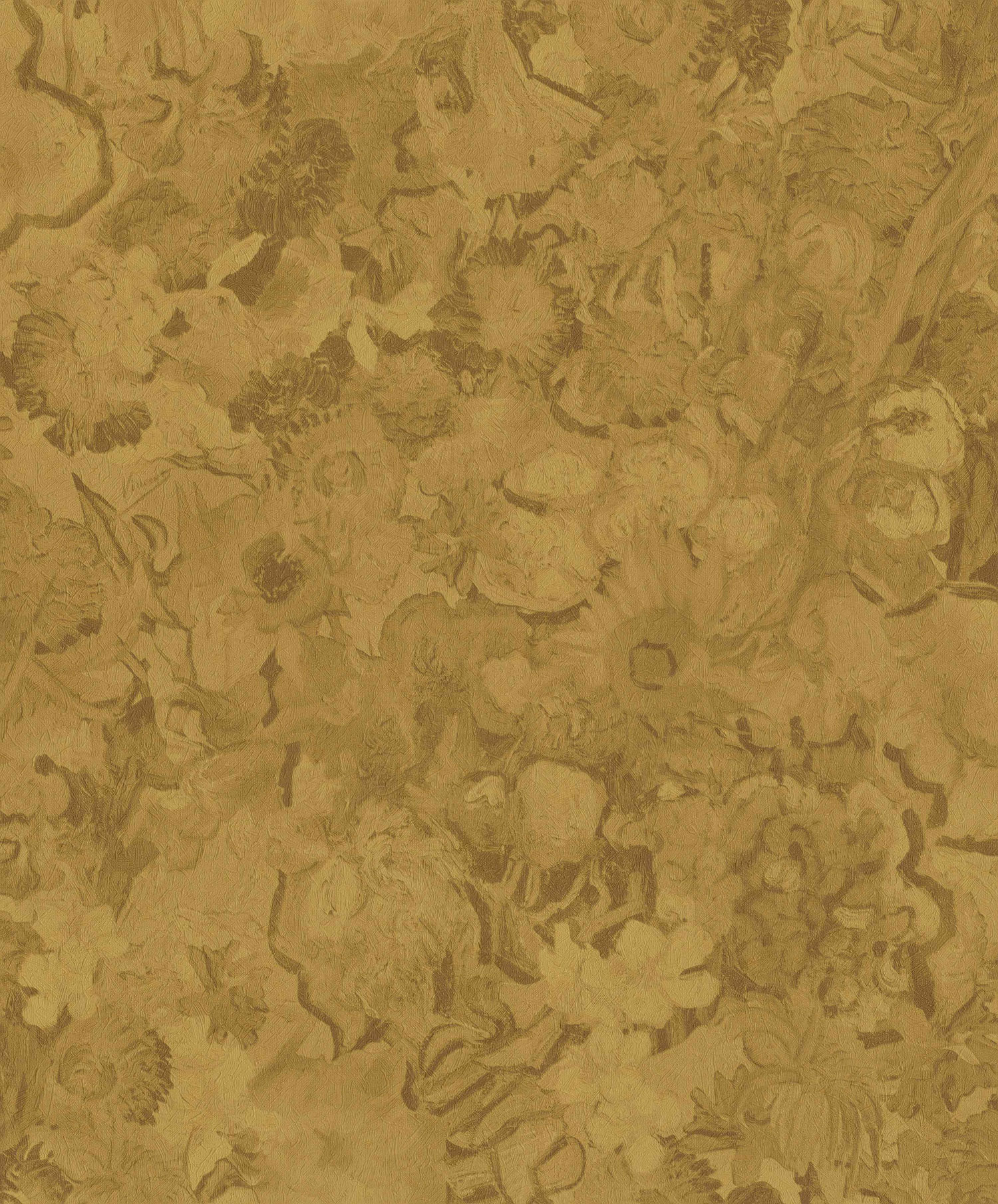 Luxury ocher wallpaper, flowers, 5028480, Van Gogh III, BN Walls