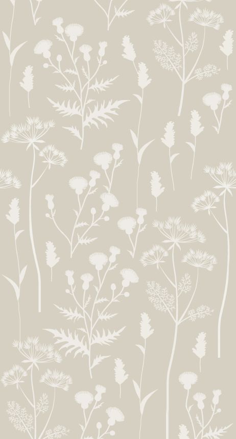 Floral non-woven wall mural, 159217, Vintage Flowers, Esta Home