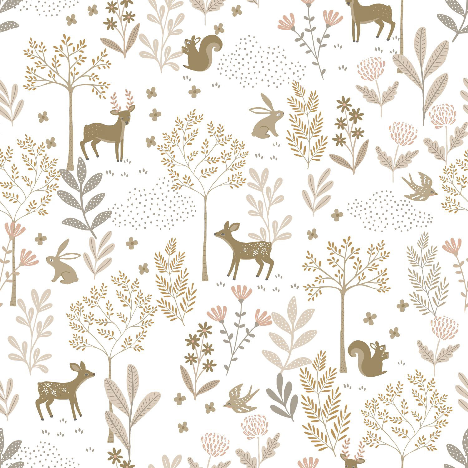 Children's wallpaper with animals, 139521, To the Moon and Back, Esta Home