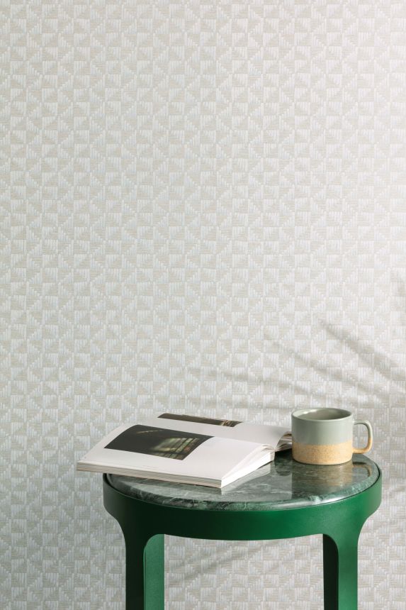 Geometric non-woven wallpaper, ZEN305, Zen, Zoom by Masureel