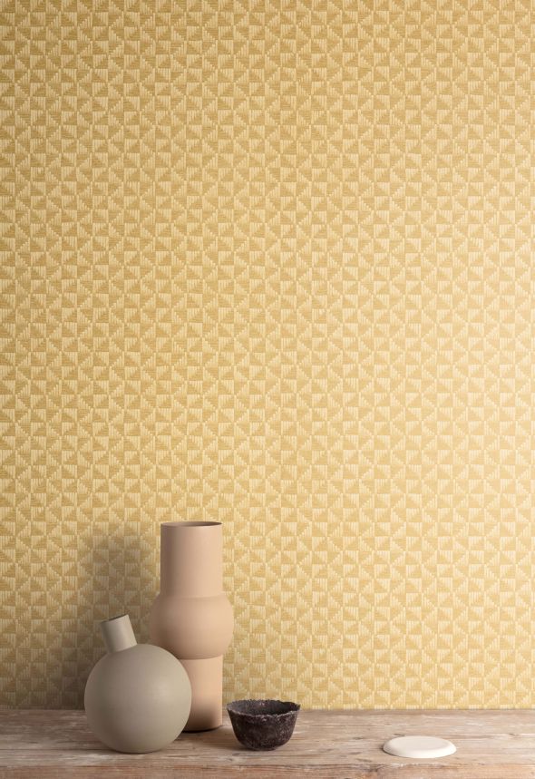 Brown geometric wallpaper, ZEN307, Zen, Zoom by Masureel