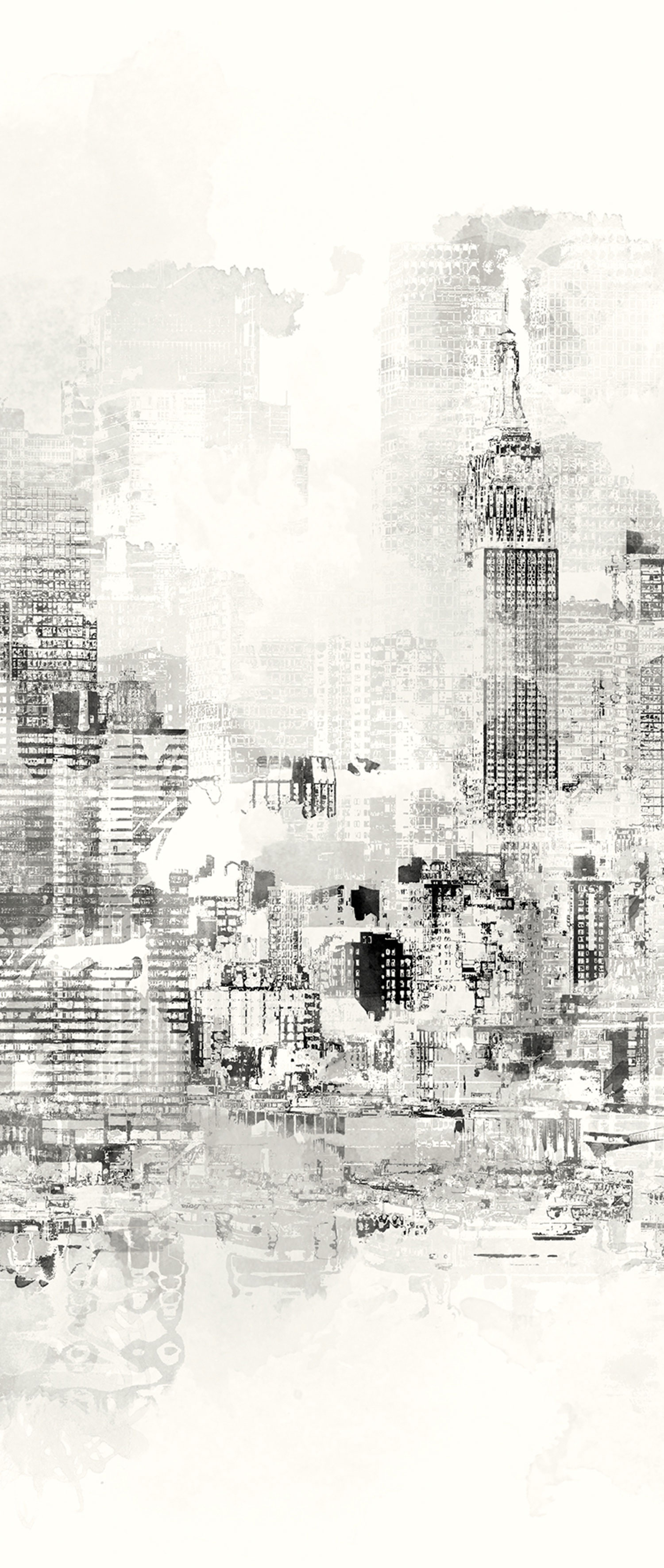 Gray wall mural, City, DG3CIT1011, Wall Designs III, Khroma by Masureel