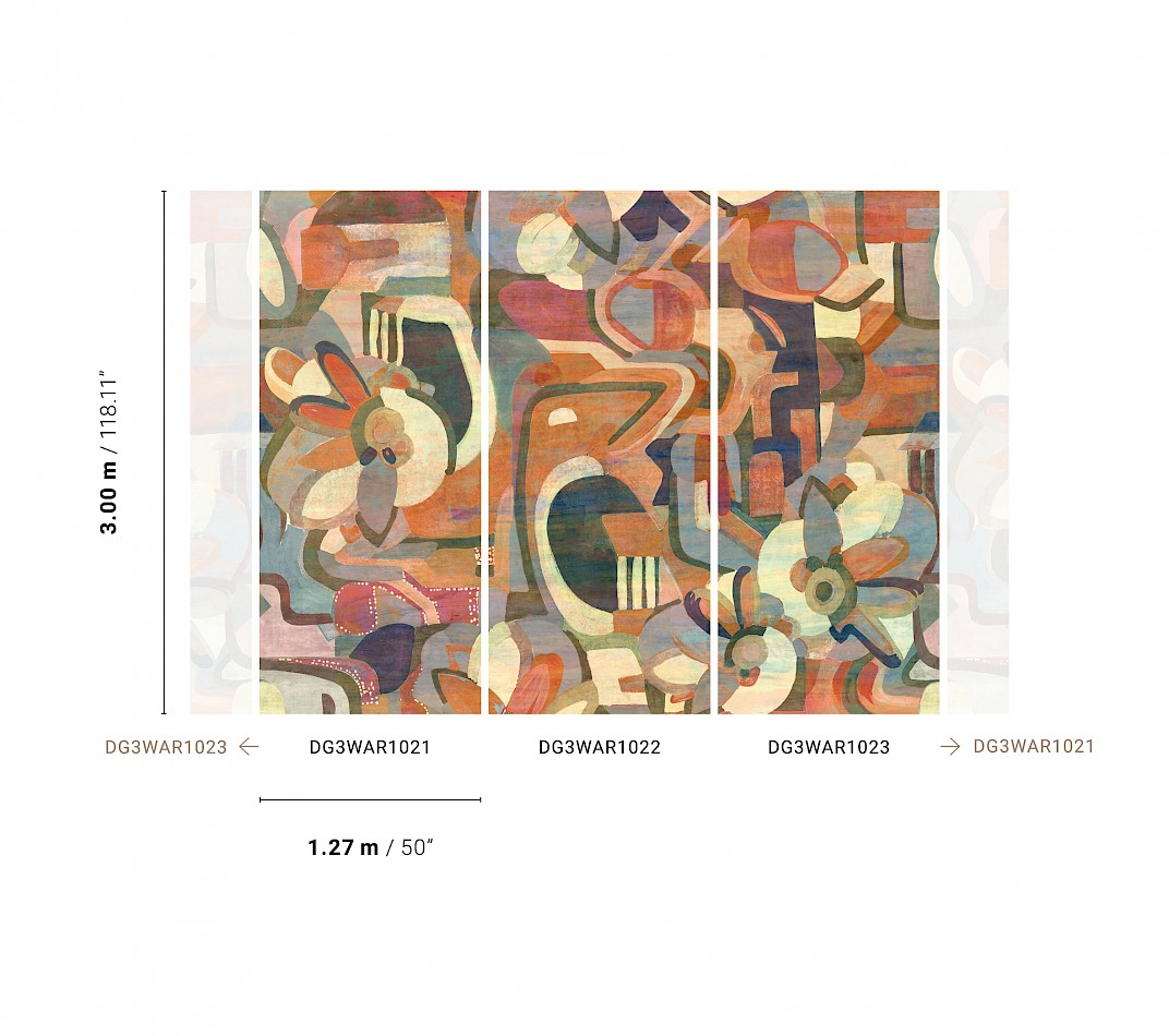 Graphic wall mural, DG3WAR1023, Wall Designs III, Khroma by Masureel