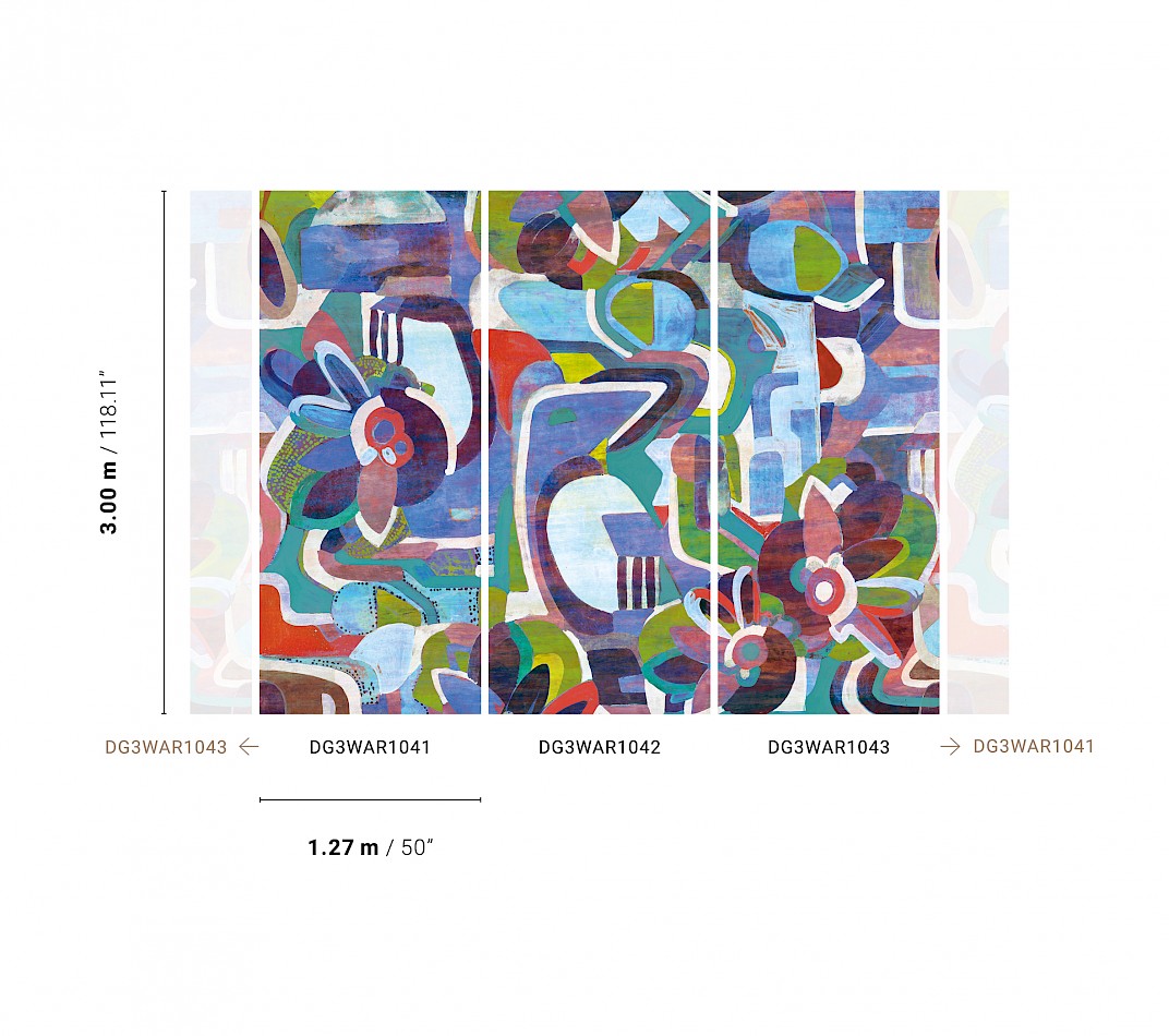 Graphic wall mural, DG3WAR1043, Wall Designs III, Khroma by Masureel