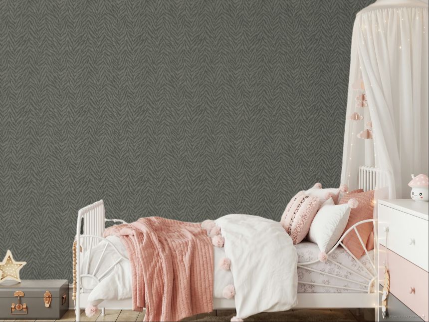 Gray-black non-woven wallpaper A66703, Vavex 2025