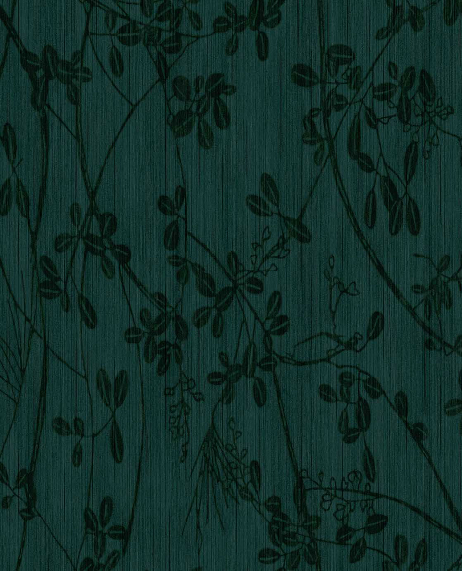 Green wallpaper with twigs and leaves, 333405, Emerald, Eijffinger