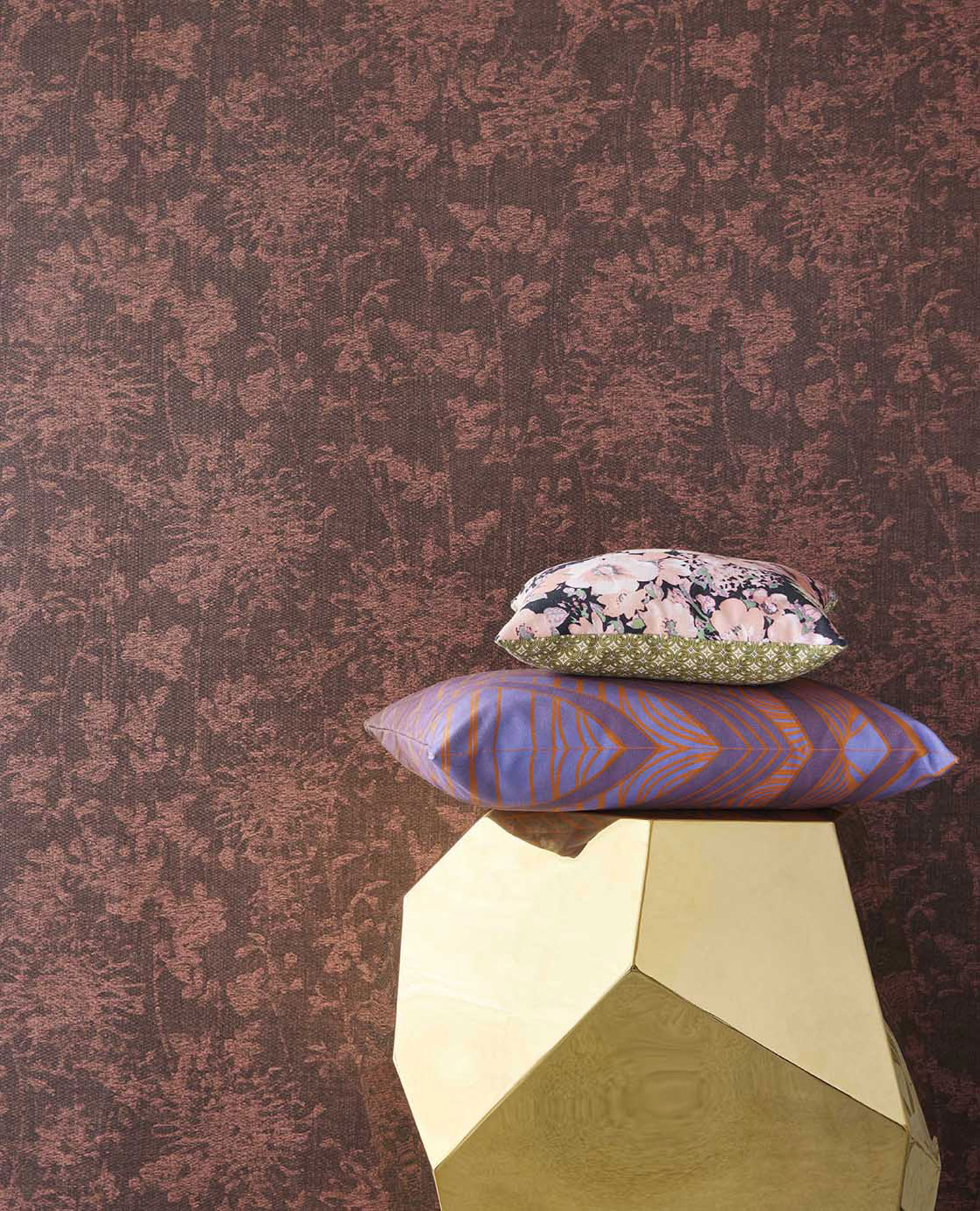 Luxury wine red floral wallpaper, 333423, Emerald, Eijffinger