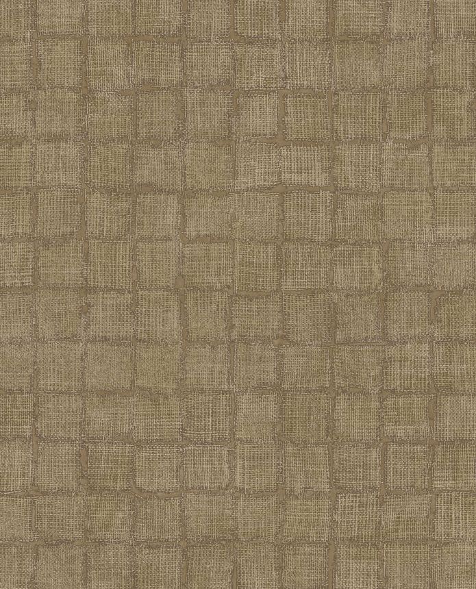 Brown wallpaper, fabric imitation, 333453, Emerald, Eijffinger