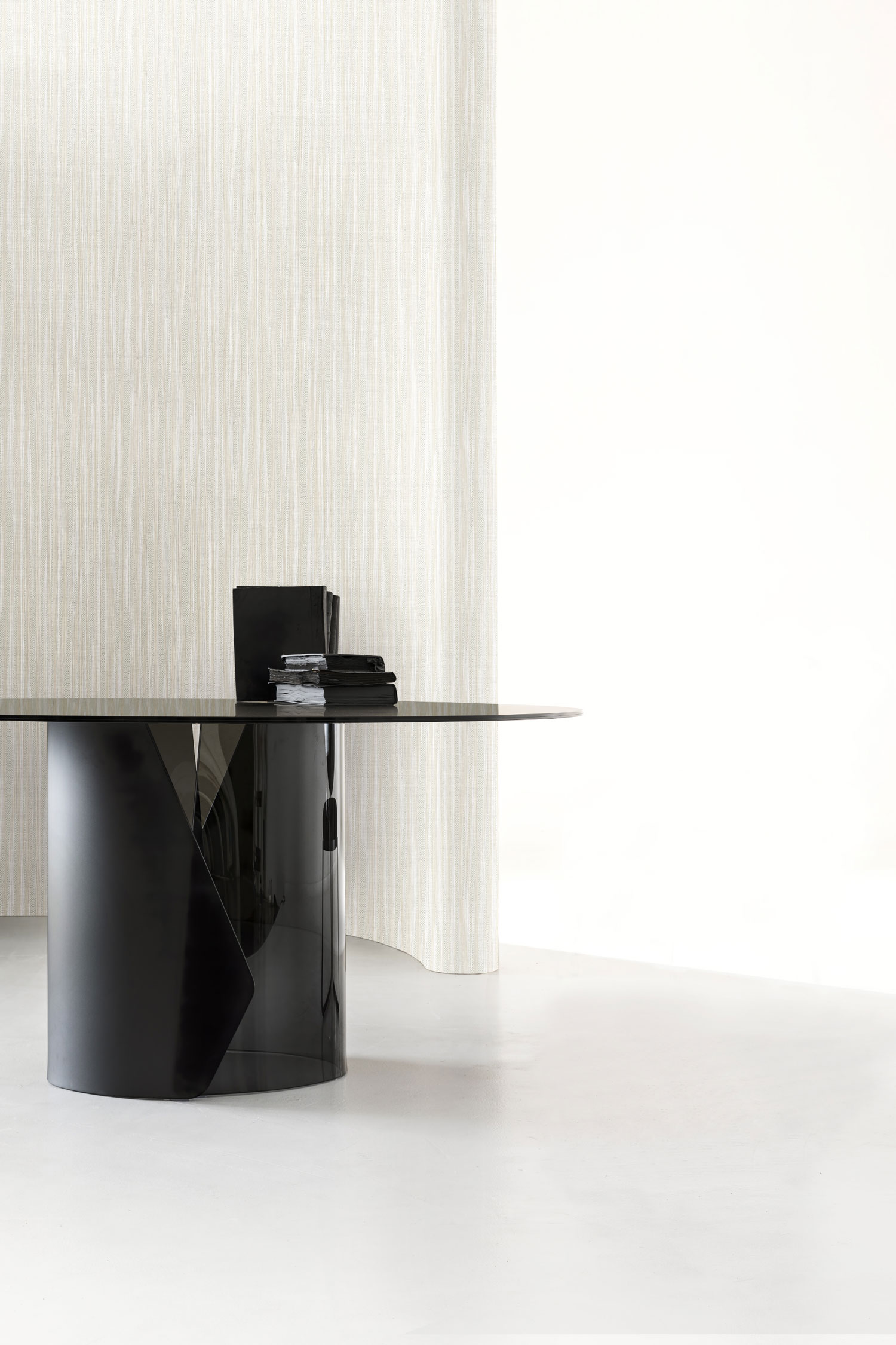 Luxury grey-silver wallpaper, fabric imitation, Z18908, Trussardi 7, Zambaiti Parati