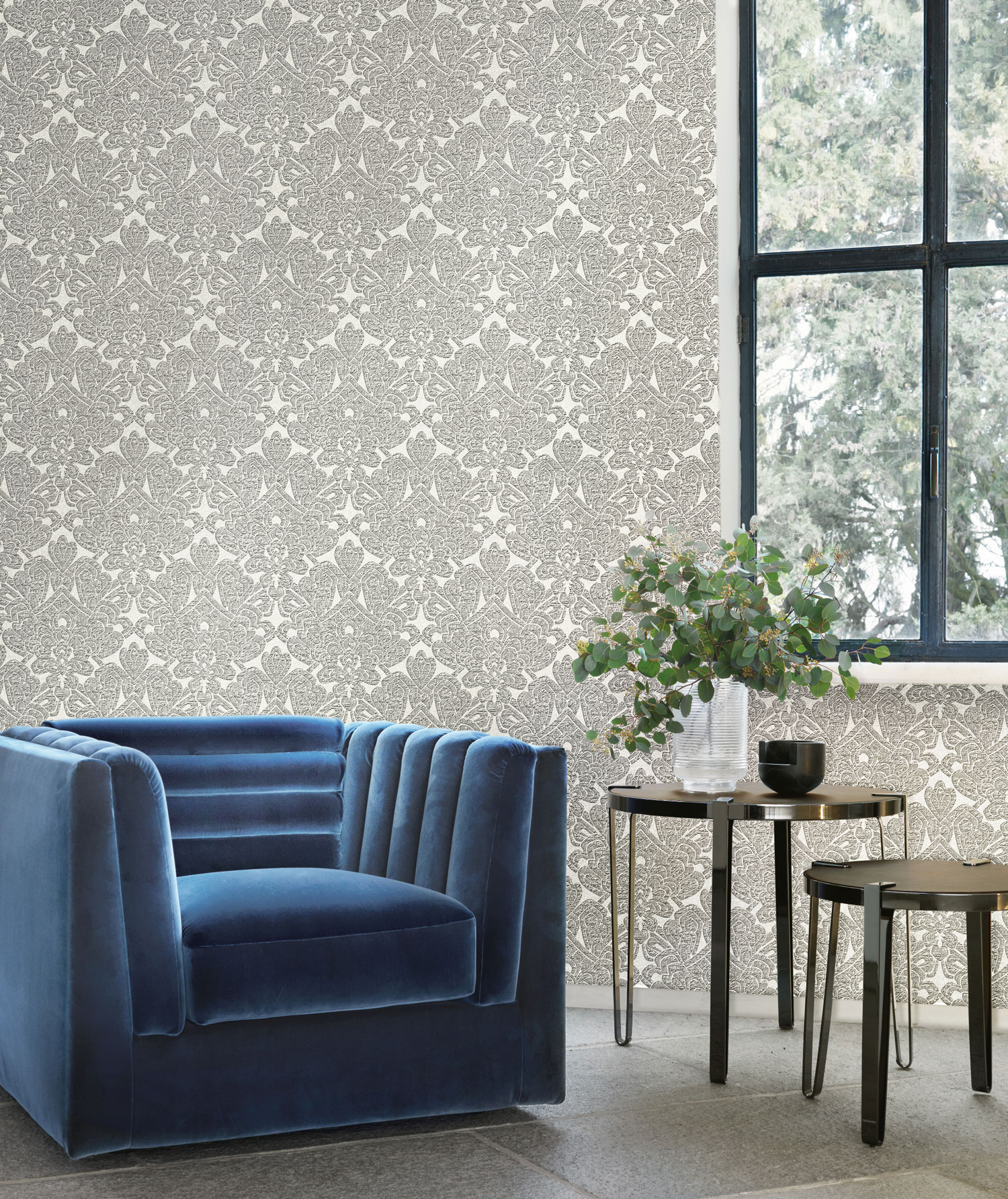 Luxury baroque wallpaper, Z18928, Trussardi 7, Zambaiti Parati