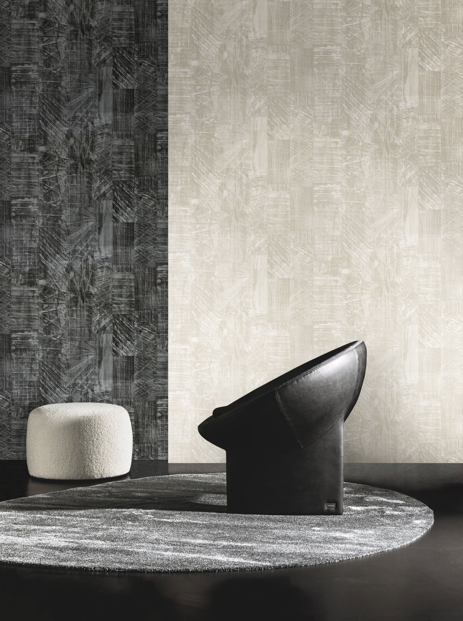 Luxury black wallpaper, Z18938, Trussardi 7, Zambaiti Parati