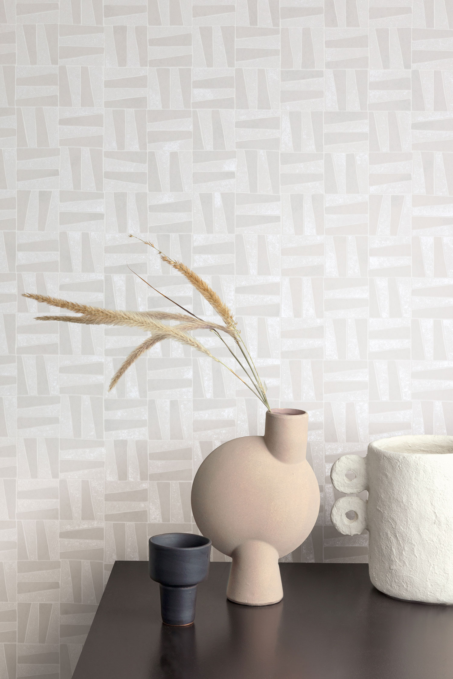 Gray geometric pattern wallpaper, YSA203, Mysa, Khroma by Masuree