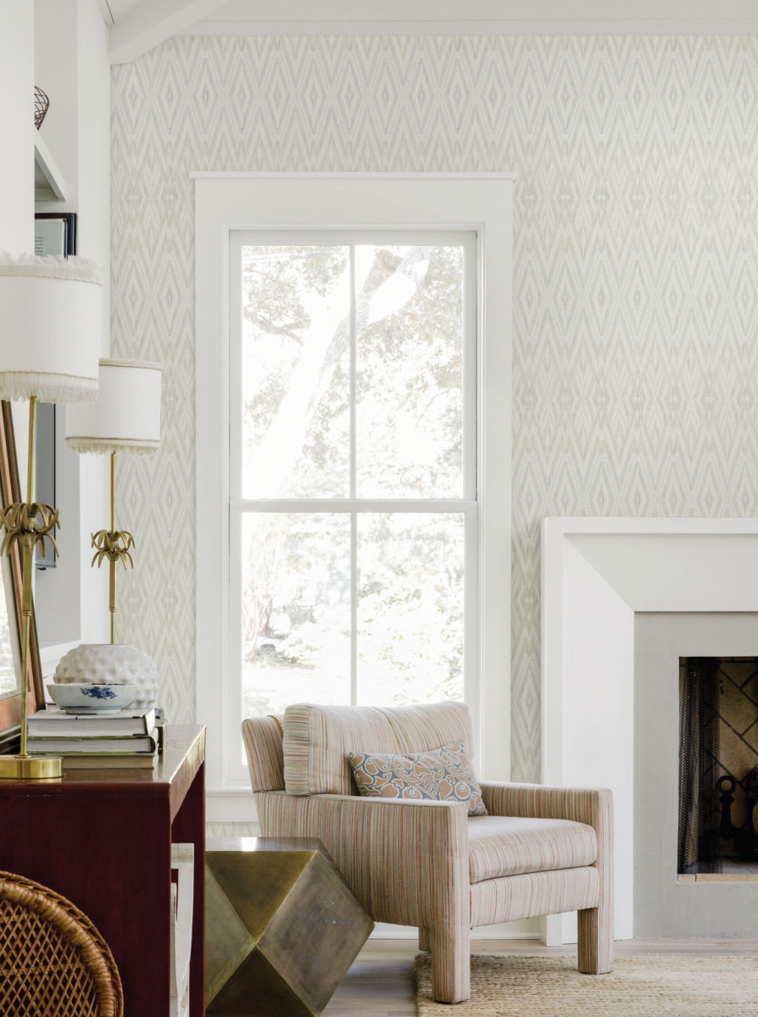 Geometric non-woven wallpaper, EV3914, Candice Olson Casual Elegance, York