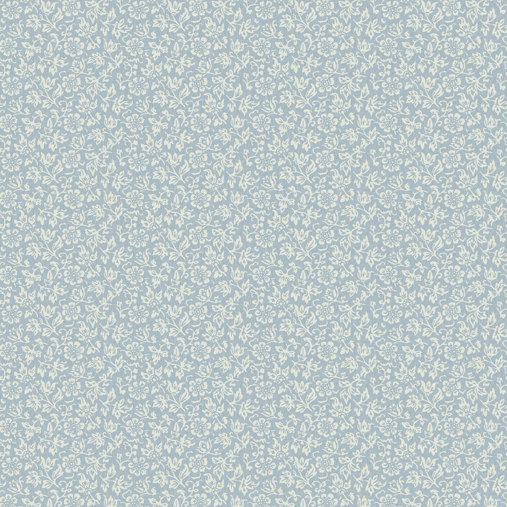 Blue-white non-woven floral wallpaper, 121078, Laura Ashley 3