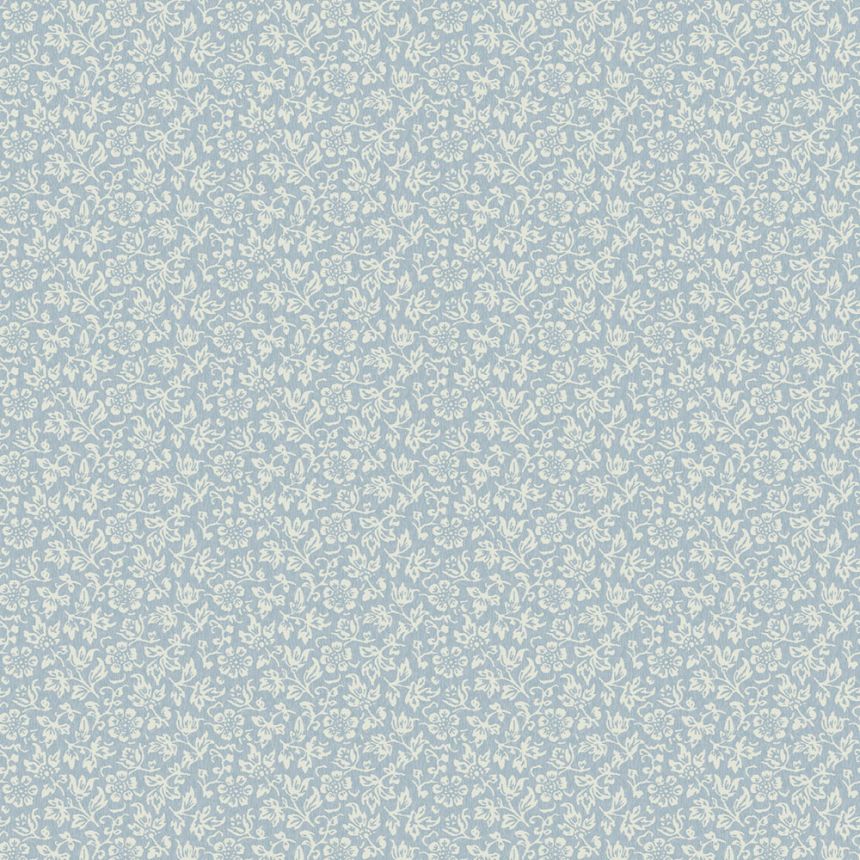 Blue-white non-woven floral wallpaper, 121078, Laura Ashley 3