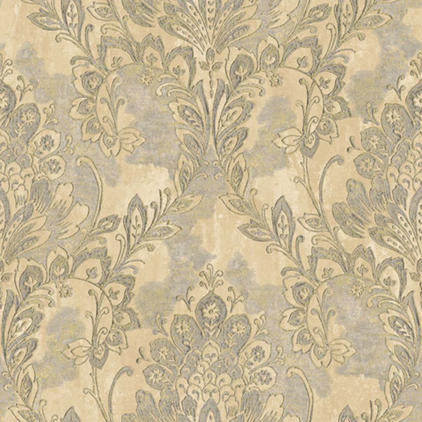 Gold-silver baroque wallpaper, 78402, Makalle II, Limonta