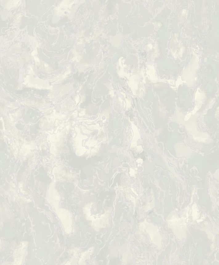 Luxury white metallic wallpaper with a rough texture 57311, Aurum II, Limonta