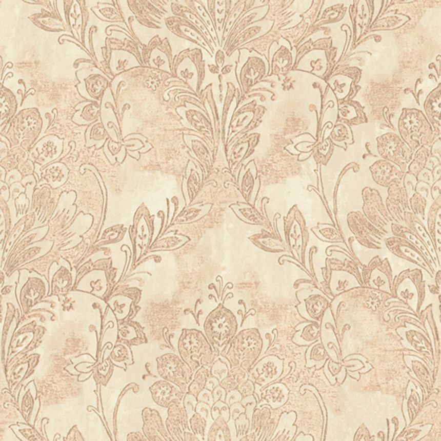 Beige-bronze baroque wallpaper, 78423, Makalle II, Limonta