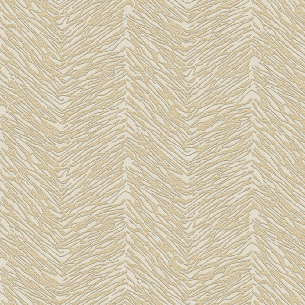 Beige-gold non-woven wallpaper, 07705, Makalle II, Limonta