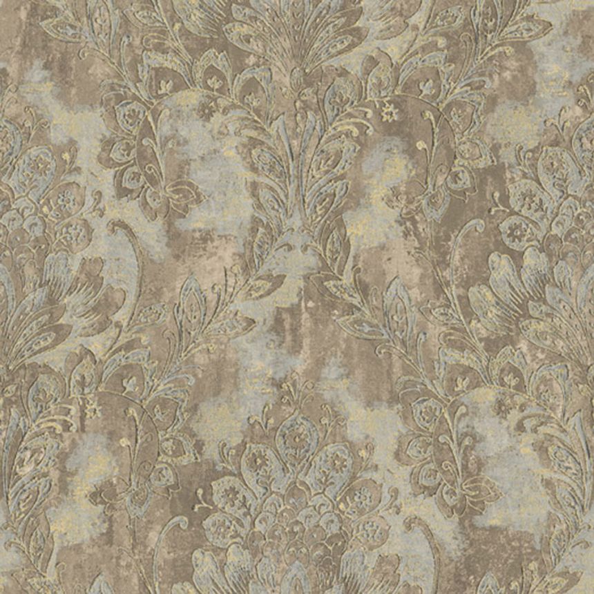 Gold-silver baroque wallpaper, 78428, Makalle II, Limonta