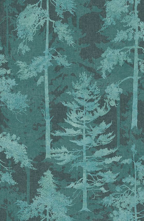 Blue-green wallpaper, forest, trees, 121428, New Eden, Graham&Brown Premium
