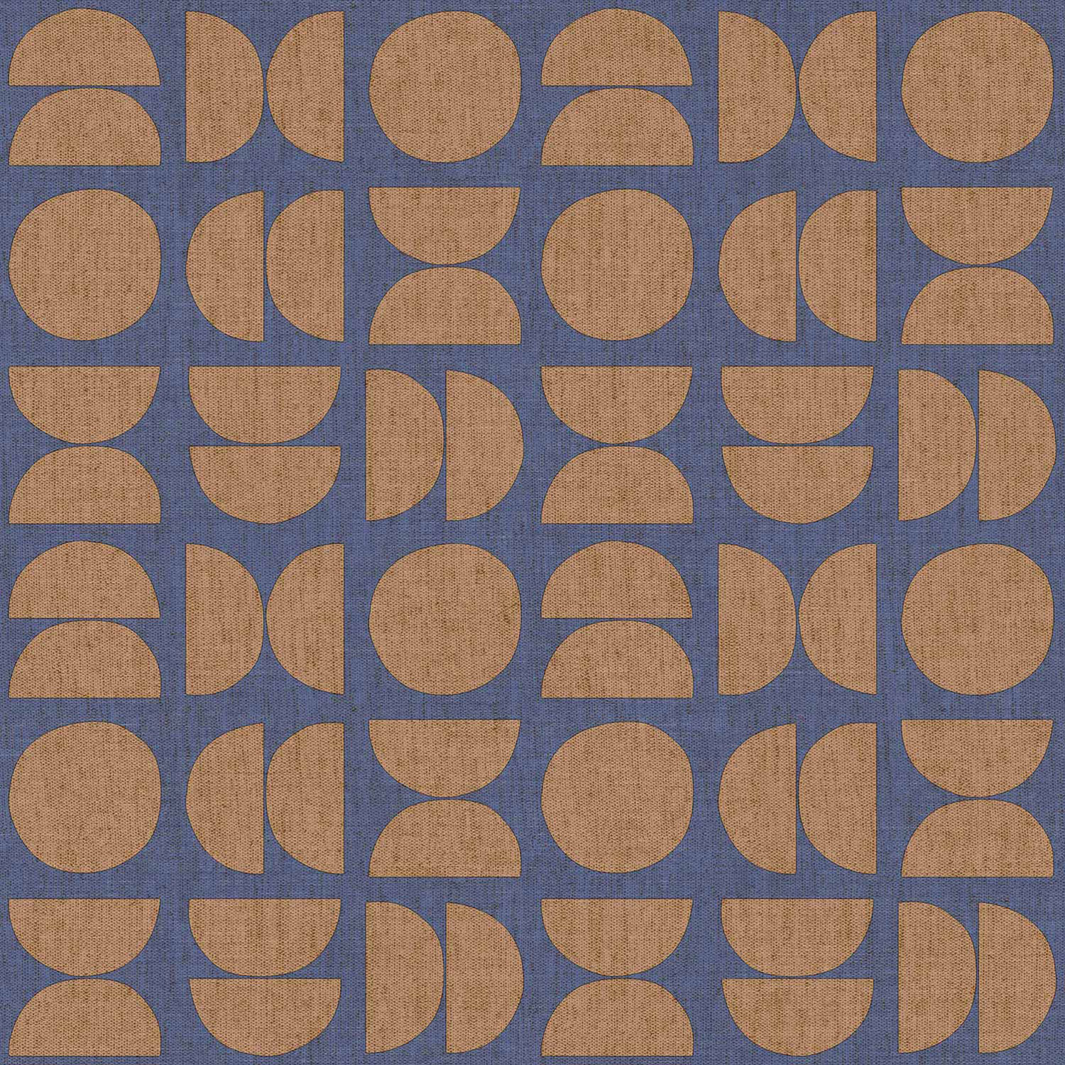 Blue non-woven wallpaper, geometric pattern, 30158, Energie, Cristiana Masi by Parato