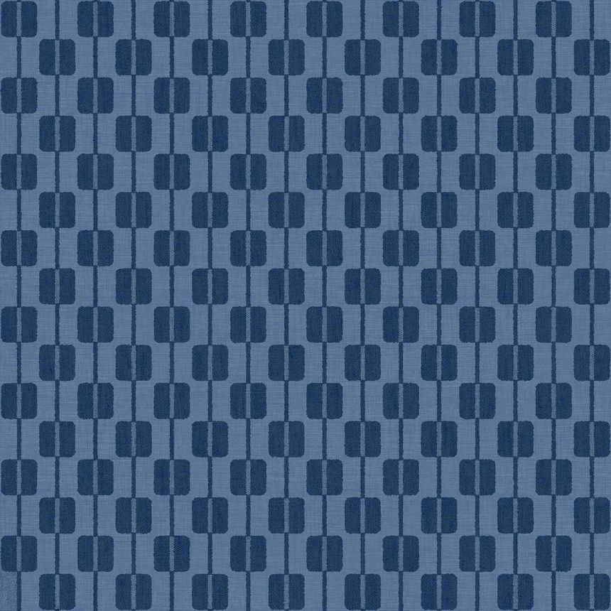 Blue non-woven wallpaper, cube pattern, 30173, Energie, Cristiana Masi by Parato