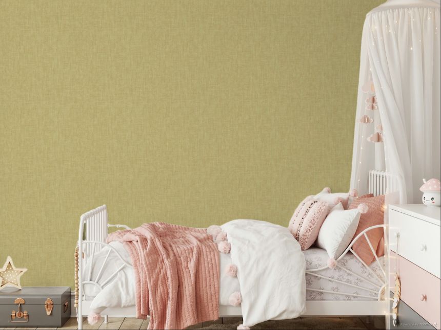 Yellow non-woven wallpaper, fine texture, 30195, Energie, Cristiana Masi by Parato
