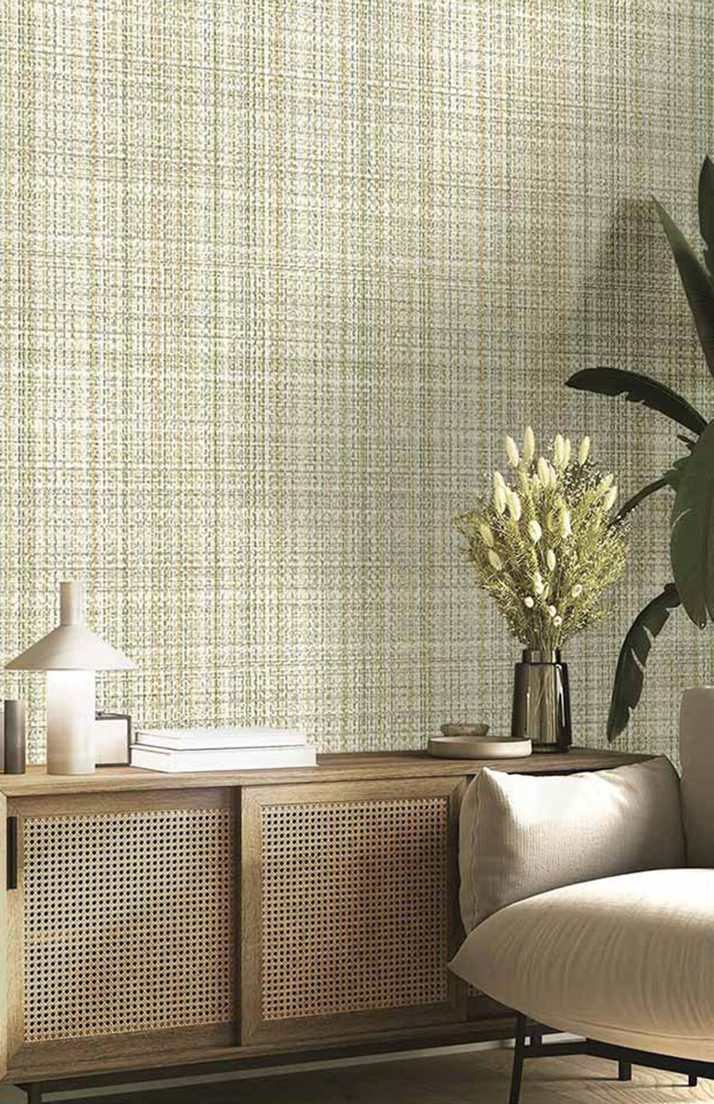 Non-woven wallpaper, coarse fabric imitation, 26461, Thai, Cristiana Masi by Parato